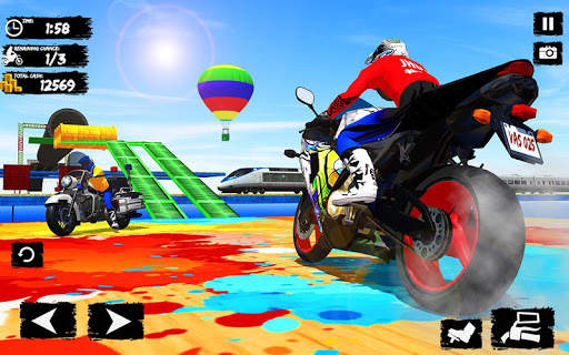 Mega Ramp Bike Race 3d Bike Stunt- Racing Games screenshot 2