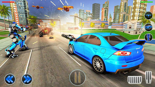 Drone Robot Car Transform Robot Transforming games screenshot 1