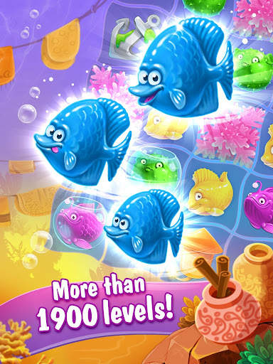 Mermaid-puzzle match-3 tesoros 18 تصوير الشاشة
