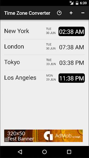 World Time Zone Converter screenshot 1