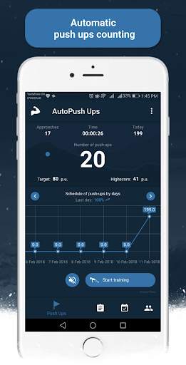 AutoPush Ups - Workout at home screenshot 1