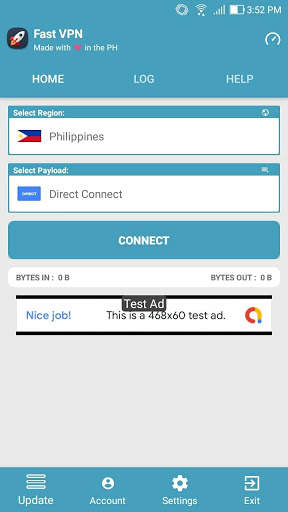 Fast VPN ~ Fast SSH Squid-based VPN for Android screenshot 1