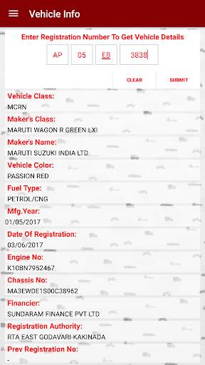 AP Vehicle Info screenshot 2
