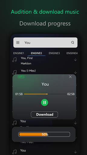 Music Downloader & MP3 Downloader 2 تصوير الشاشة