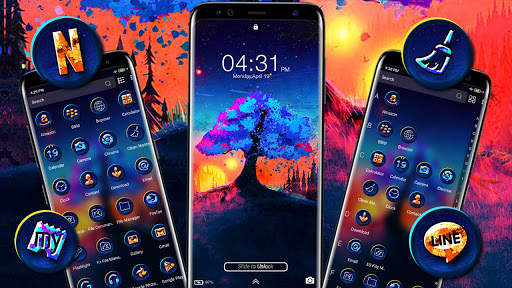 Abstract Sunrise Launcher Theme screenshot 4