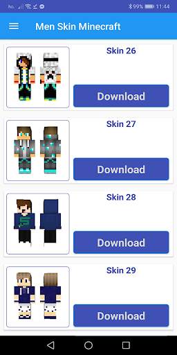 Skin for minecraft pe men screenshot 1