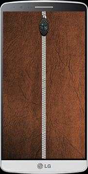 Leather Zipper Lock Screen HD screenshot 1