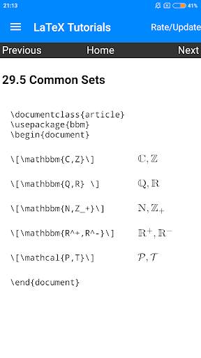 LaTeX in Easy Tutorials скриншот 5