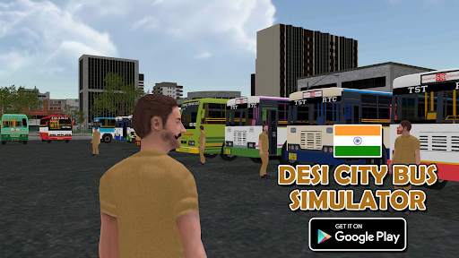 Desi City Bus Indian Simulator screenshot 1