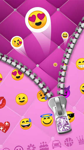Diamond Zip Pink Keyboard screenshot 3