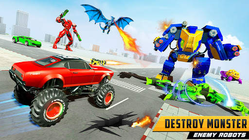 Police Dragon Robot Car Game screenshot 1