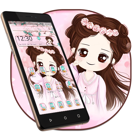 Pink Love Cute Princess Theme icon