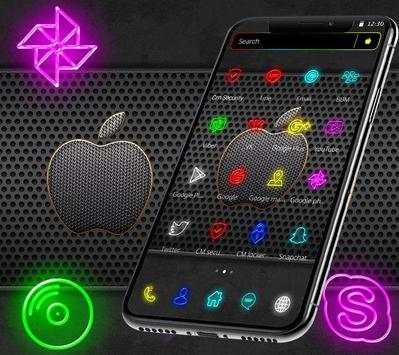 Neon Apple Launcher Theme🍎 screenshot 2