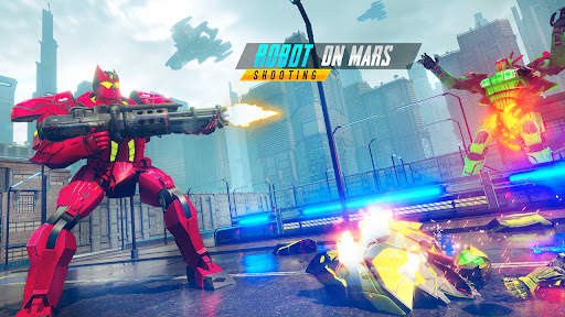Mars Battle: Bus Robot Game 3D screenshot 3