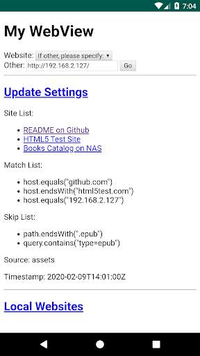 My WebView screenshot 1