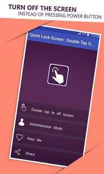 Quick Lock Screen- Double Tap & Signature Lock screenshot 1