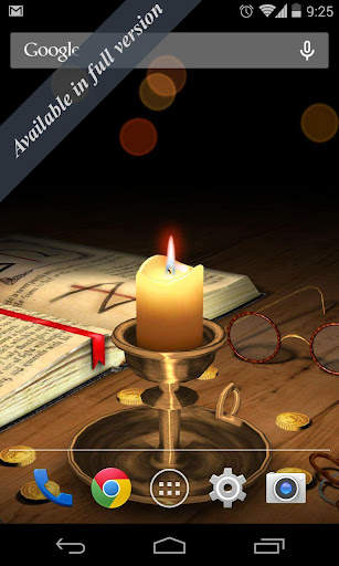 3D Melting Candle Live Wallpaper Lite screenshot 2