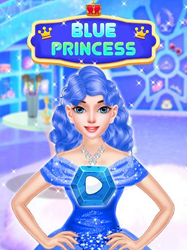 Blue Princess - Makeover Games : Makeup Dress Up screenshot 1