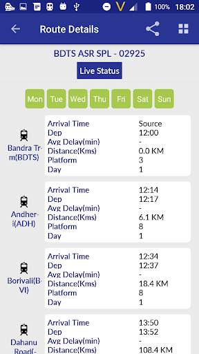Live Train Status : My Train screenshot 21