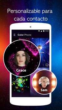 Color de llamada - Pantalla de llamada, LED screenshot 2