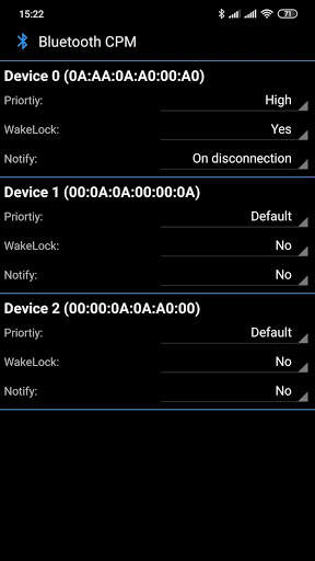 Bluetooth Connection Priority Manager 1 تصوير الشاشة