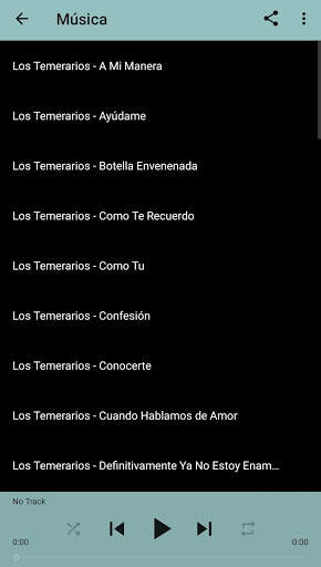 Los Temerarios Musica 2 تصوير الشاشة