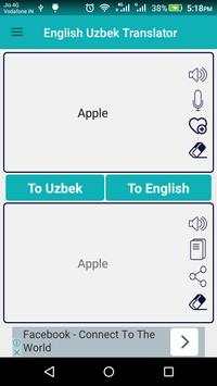 English Uzbek Translator screenshot 2