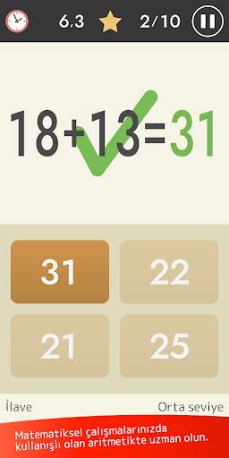 Zihin hesabı (Matematik) screenshot 2
