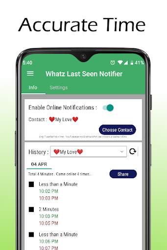 Whatz Last Seen Notifier - Online Last Seen screenshot 3
