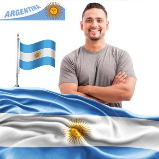 Argentine flag create your photo screenshot 1