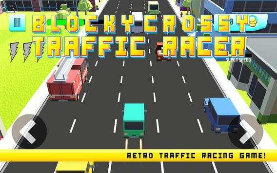 Blocky Roads Traffic Racer screenshot 2