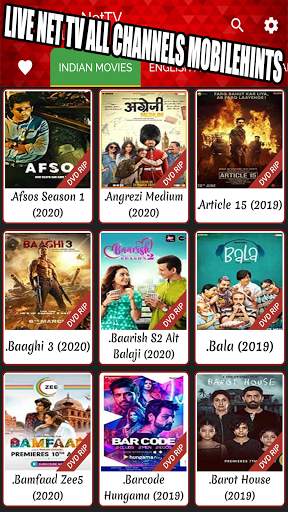 Live NetTV Free TV app mobile hints screenshot 3