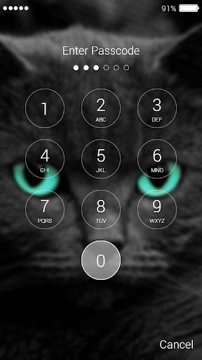 Cat Password Lock Screen screenshot 2