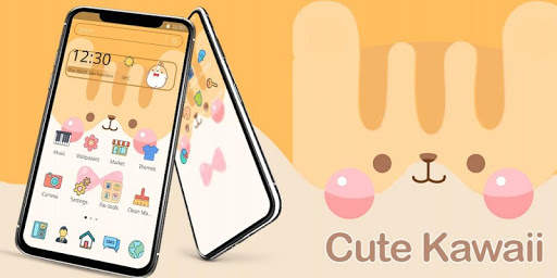 Cute Kawaii Molang Face Theme screenshot 4
