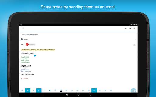 BlackBerry Notes screenshot 8