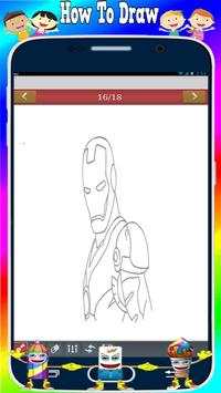 How to Draw   Iron Man Easy Step screenshot 3