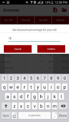 Bill Calculator: Calculate, Organize and Export 7 تصوير الشاشة