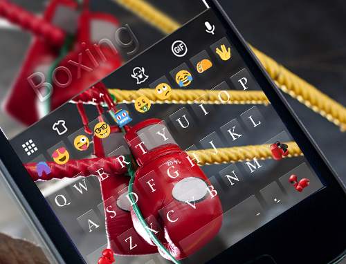 Fist Fight Emoji Keyboard Skin screenshot 5