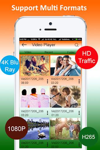 Indian HD Video Player : Max Player screenshot 1