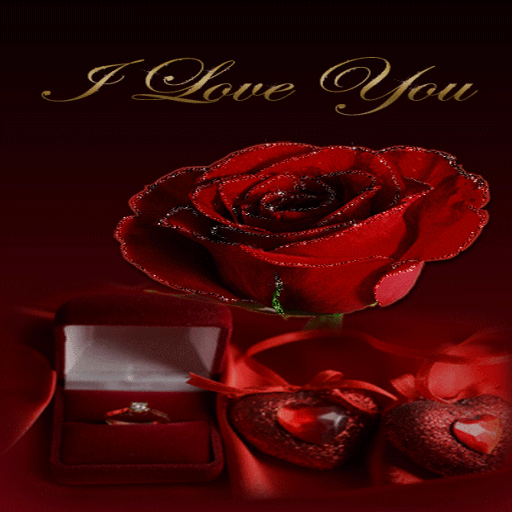 Red Rose Gift LWP أيقونة