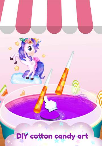 Make & Eat Candy Game: Cute Cotton Candy Games screenshot 3