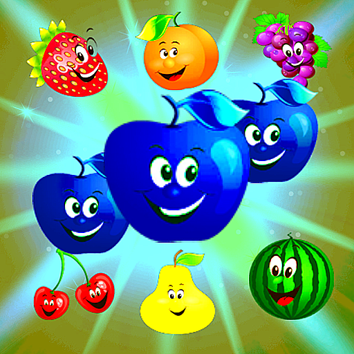 Cartoon Funny Fruit . Match 3 icon