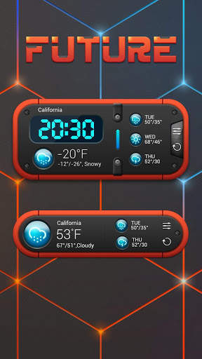 Future GO Weather Widget Theme screenshot 2