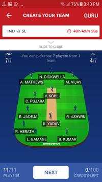 dream11 team screenshot 3