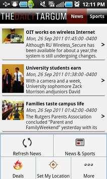 The Daily Targum screenshot 1