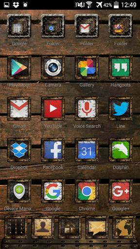 Next Launcher 3D Grunge Theme screenshot 2