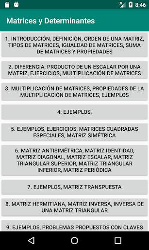 Matrices y Determinantes screenshot 2