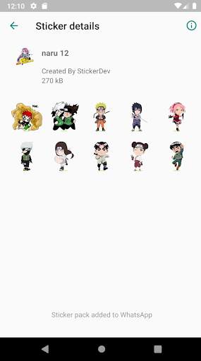 WastickerApps naruto screenshot 3