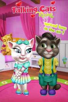 Talking Cat Kiss Game screenshot 1