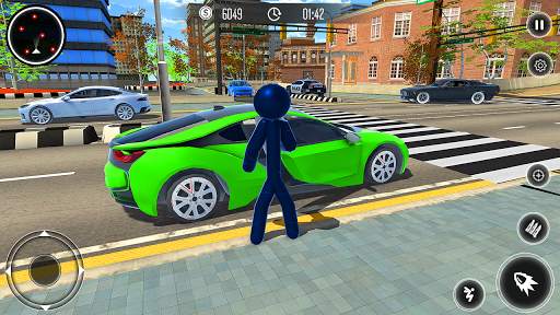 Spider Stickman Rope Hero - Black Hero Vice Town screenshot 4